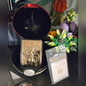 Pokemon Gold Mewtwo Card in Black and Red Pokeball Display